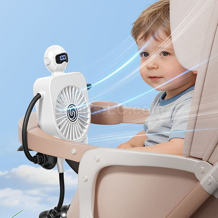 Customization Intelligent Digital Display Suction Cup Fan Promotional Products