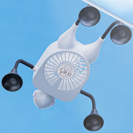 Customization Intelligent Digital Display Suction Cup Fan Promotional Products