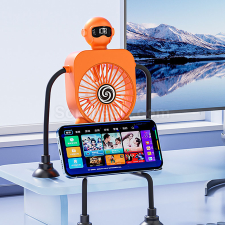 Customization Intelligent Digital Display Suction Cup Fan Promotional Products