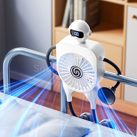 Customization Intelligent Digital Display Suction Cup Fan Promotional Products
