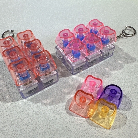Customization Custom Heart-shaped Button Stress Relief Toy Promotional Products