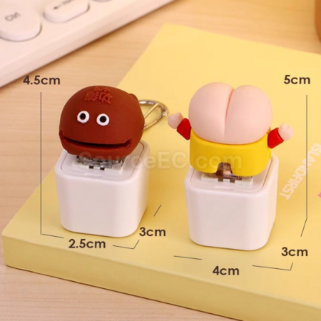 Customization Stress-relief Sound Button Keychain Promotional Products