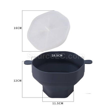 Customization Silicone Popcorn Bowl With Handle Promotional Products