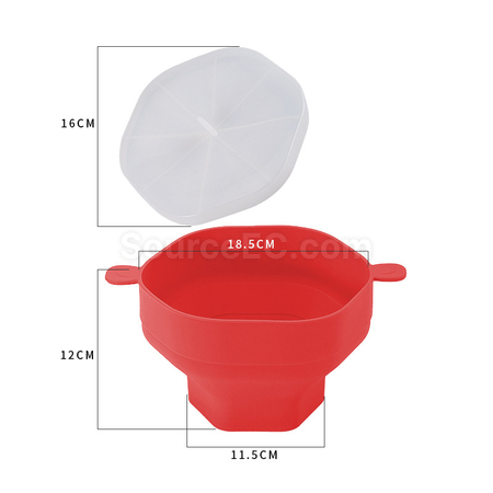 Customization Silicone Popcorn Bowl With Handle Promotional Products
