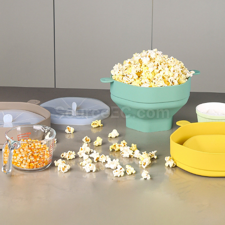 Customization Silicone Popcorn Bowl With Handle Promotional Products