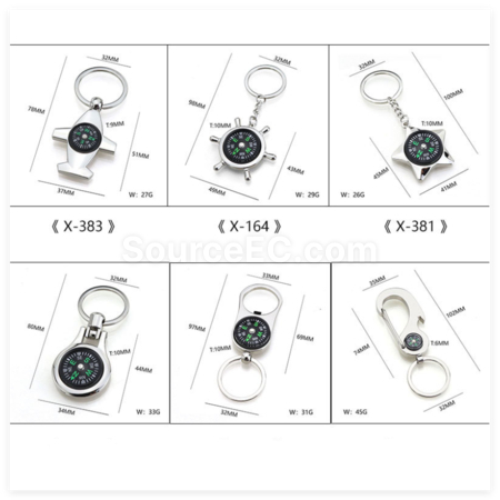 Customization Creative Compass Keychain Promotional Products
