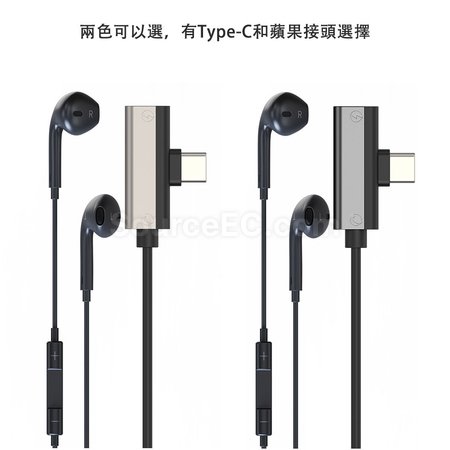 Customization 2-in-1 Type-C Headphone Charging Adapter Promotional Products