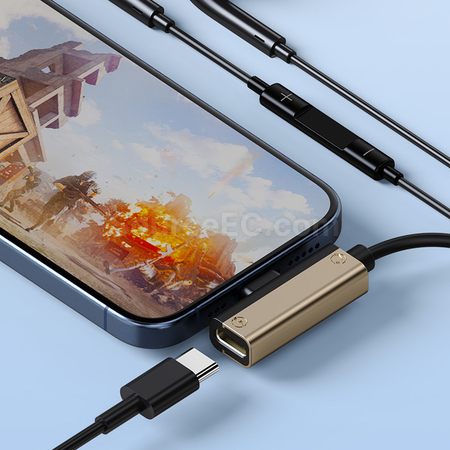 Customization 2-in-1 Type-C Headphone Charging Adapter Promotional Products