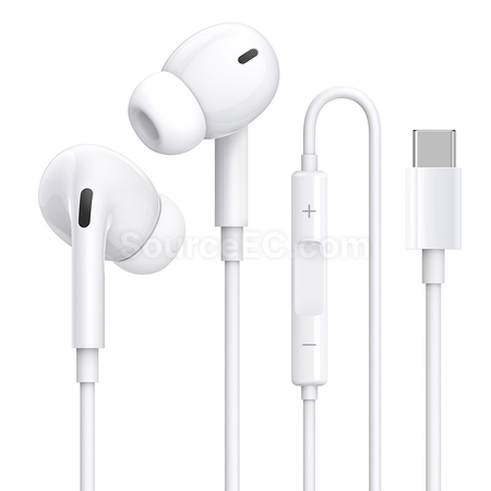 Customization Type-C Wired Headphones Promotional Products