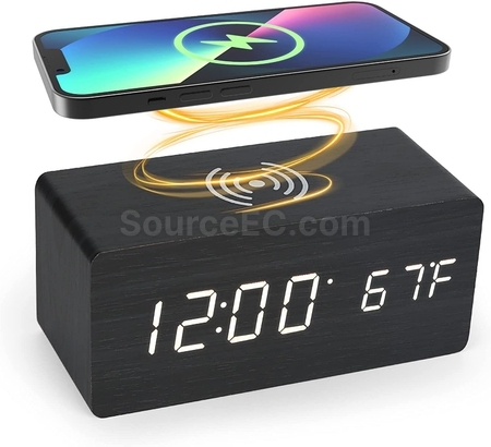 Customization Multifunctional Wireless Charging With Clock Promotional Products