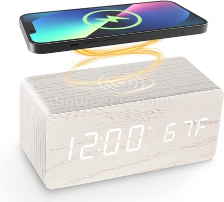 Customization Multifunctional Wireless Charging With Clock Promotional Products