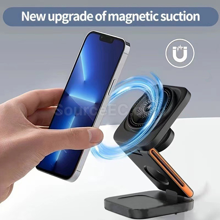 Customization 3-in-1 Magnetic Wireless Charger Promotional Products