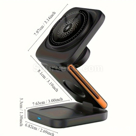 Customization 3-in-1 Magnetic Wireless Charger Promotional Products