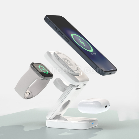 Customization 3-in-1 Magnetic Wireless Charger Promotional Products