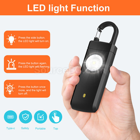 Customization Carabiner Outdoor Alarm Promotional Products