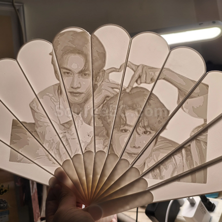 Customization Translucent Relief Fan Promotional Products