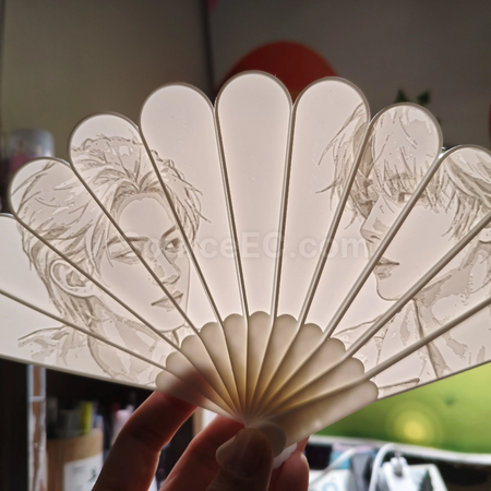 Customization Translucent Relief Fan Promotional Products