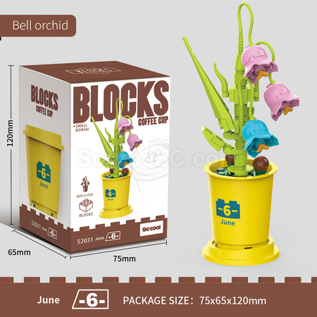 Customization Coffee Cup Plant Series Building Blocks-12 Months Promotional Products