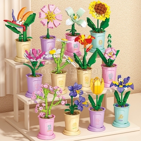 Customization Coffee Cup Plant Series Building Blocks-The 12 Zodiac Signs' Guardian Flower Collection Promotional Products