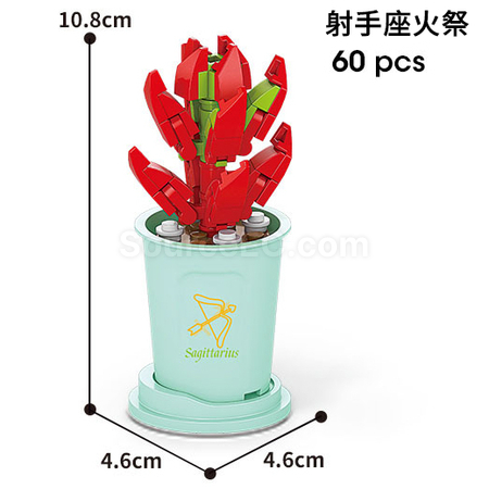 Customization Coffee Cup Plant Series Building Blocks-12 Constellations Succulent Series Promotional Products