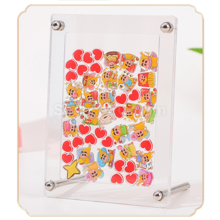 Customization Acrylic Photo Frame With Rocking Interlayer Display Case Promotional Products