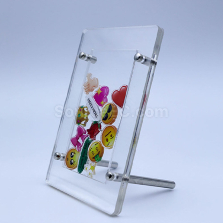 Customization Acrylic Photo Frame With Rocking Interlayer Display Case Promotional Products