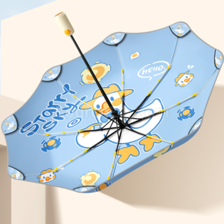 Customization Cat Paw Fully Automatic Anti-Rebound Children's Folding Umbrella Promotional Products