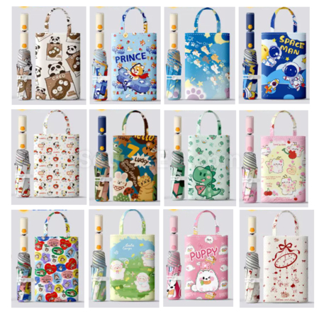 Customization Cat Paw Fully Automatic Anti-Rebound Children's Folding Umbrella Promotional Products