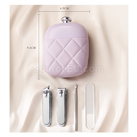 Customization Perfume Bottle Shaped Nail Clipper Set (4 pieces) Promotional Products
