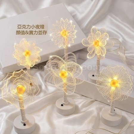 Customization LED Acrylic Creative Night Light Promotional Products