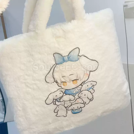 Customization Plush bag rabbit fur bag Promotional Products