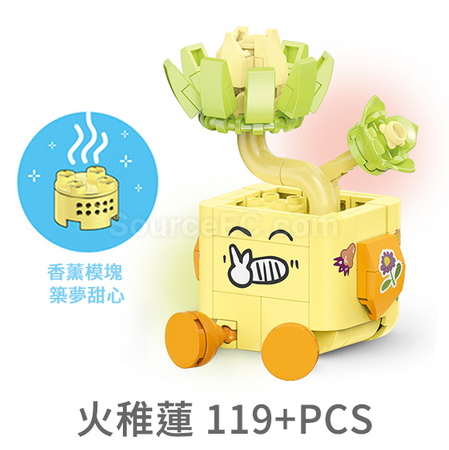 Customization Emoji Succulent Plant Building Blocks Box Promotional Products