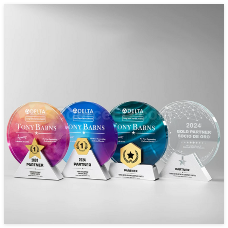 Metal Crystal Trophy