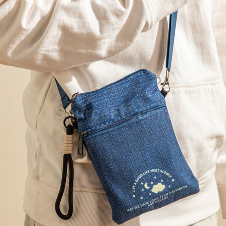 Customization Cute Denim Crossbody Bag Promotional Products