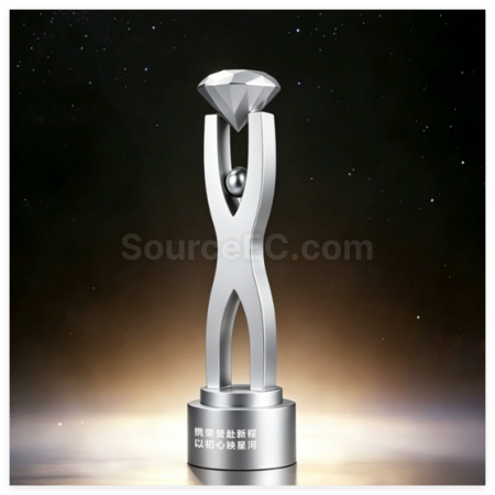Customization Creative Diamond Metal Trophy Promotional Products