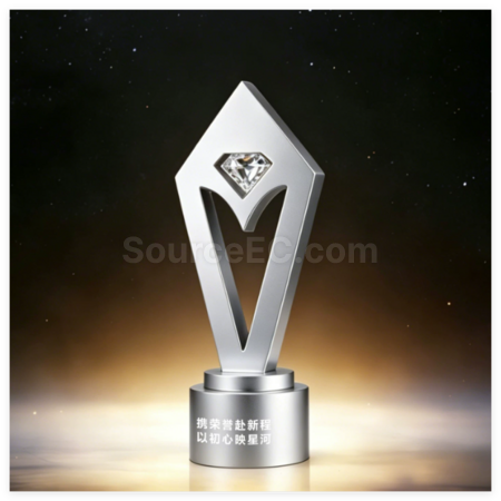 Customization Creative Diamond Metal Trophy Promotional Products