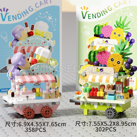 Customization Street View Building Blocks of Street Food Carts Promotional Products