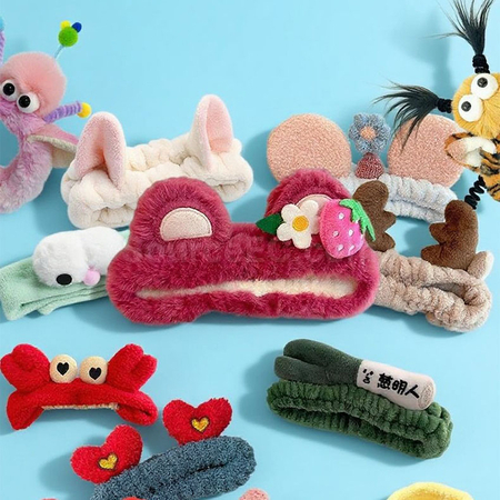 Customization Customizable plush hair bands Promotional Products
