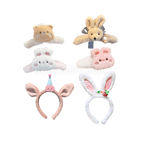 Customization Custom plush hair hoops available Promotional Products