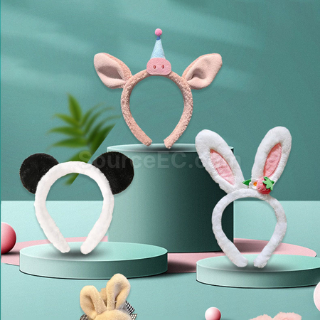 Customization Custom plush hair hoops available Promotional Products