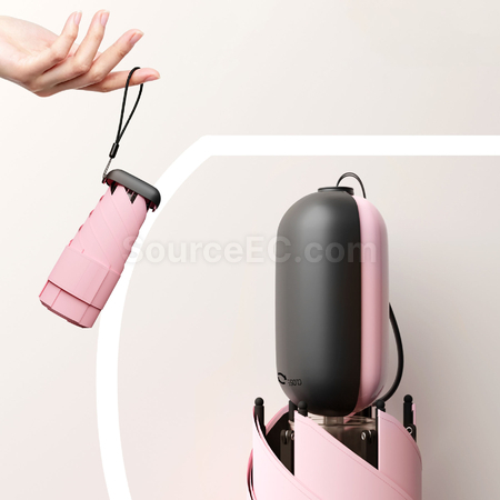 Customization Retractable Handle Mini Sun Umbrella Promotional Products