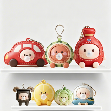 Customization Customizable bubble squeeze toy made of leather Promotional Products