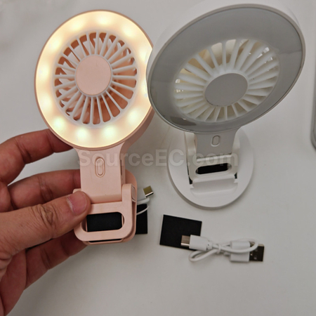 Customization Mini fan fill light with clip Promotional Products