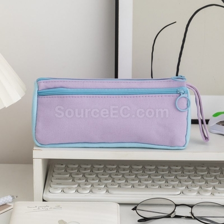 Customization Color Block Student Pencil Case Promotional Products
