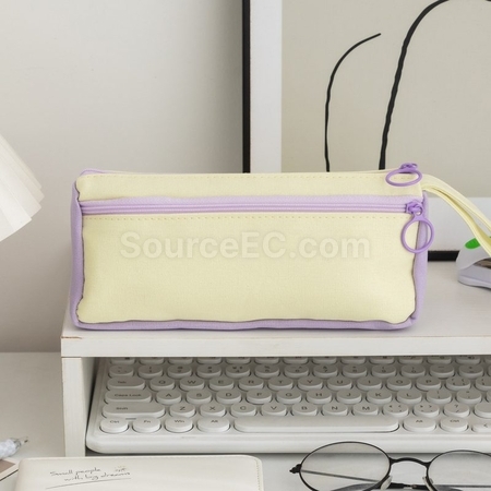 Customization Color Block Student Pencil Case Promotional Products