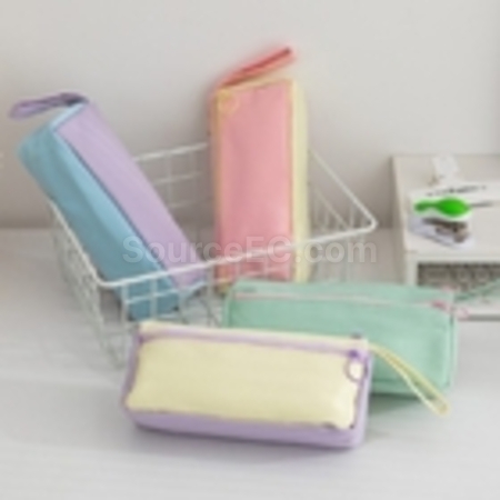 Customization Color Block Student Pencil Case Promotional Products