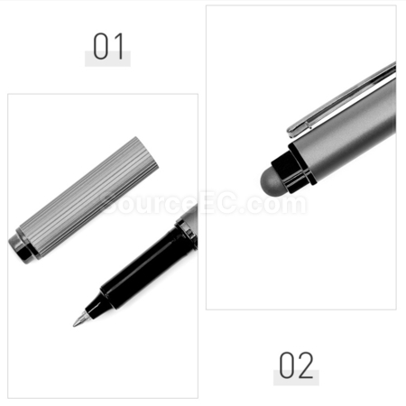 Customization Uncle Earth Ocean Recycling Aluminum Alloy Two-in-One Metal Pen Promotional Products