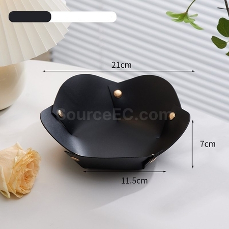 Customization Flower Shape PU Leather Tray Promotional Products