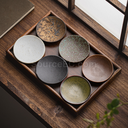 Customization Chinese Retro Ceramic Small Plate Promotional Products