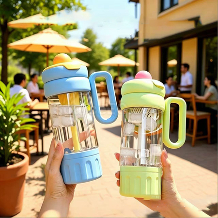 Customization Large-Capacity Tritan Straw Water Bottle Promotional Products